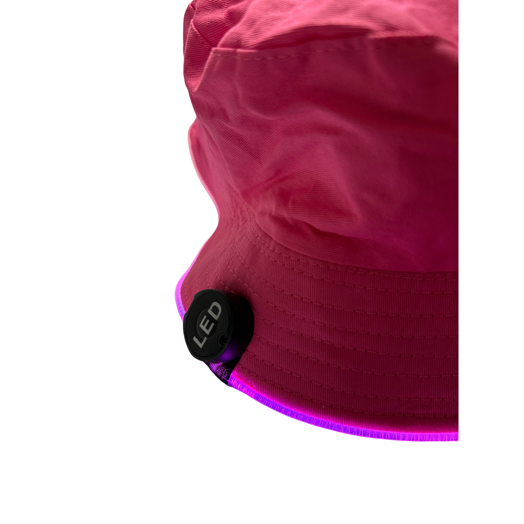 LED-Bøttehatt Rosa