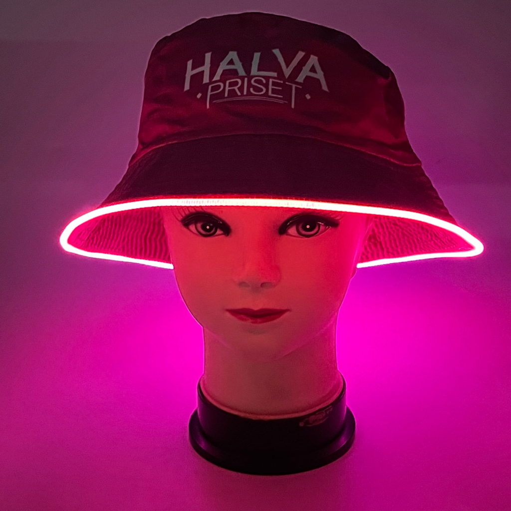 LED-Bøttehatt Rosa