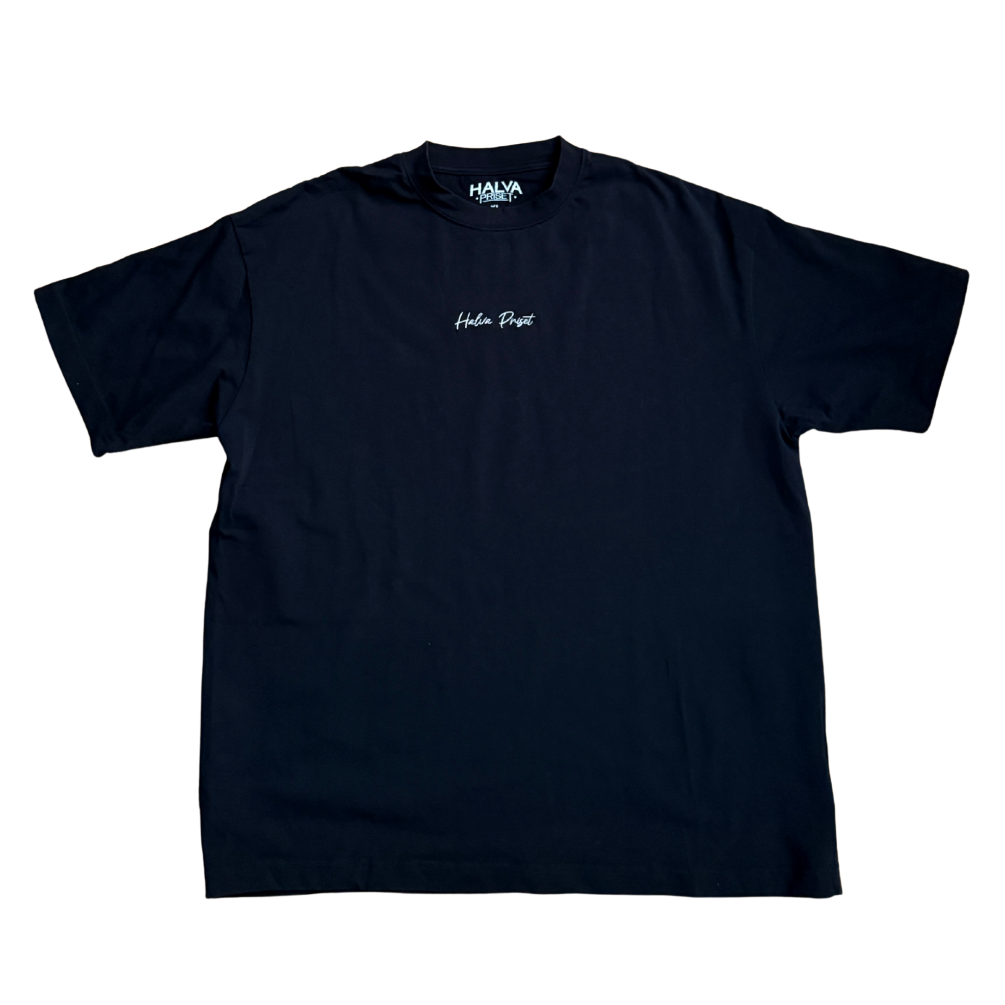 Svart T-shirt - Brodert