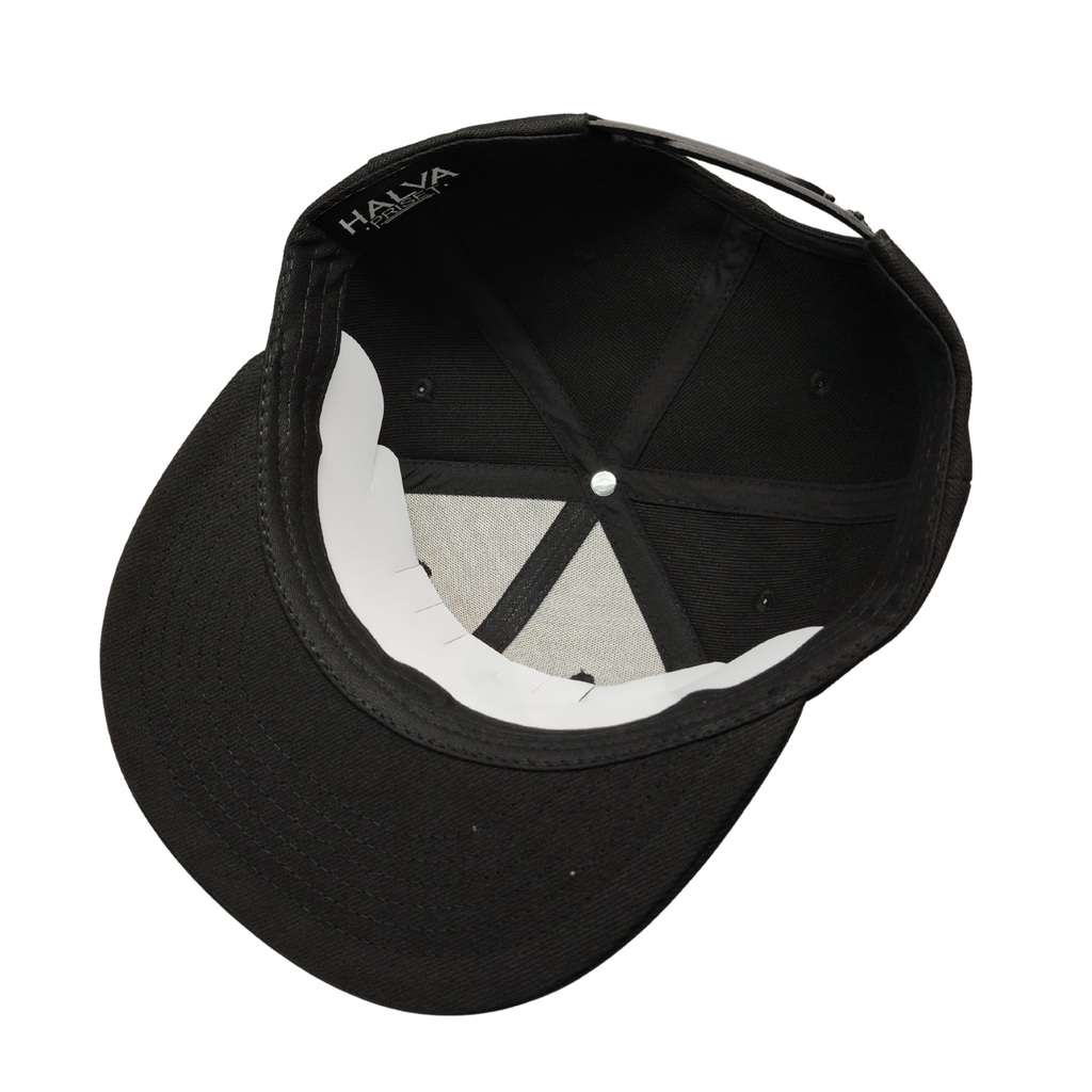 Svart Snapback - Brodert