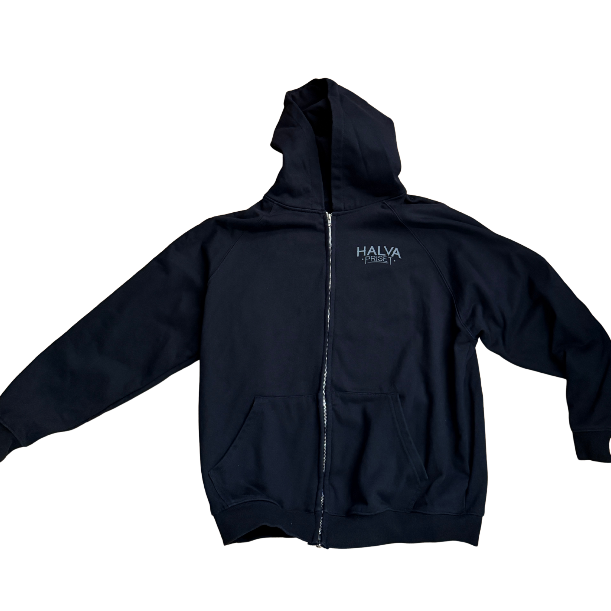 Svart Zip Hoodie