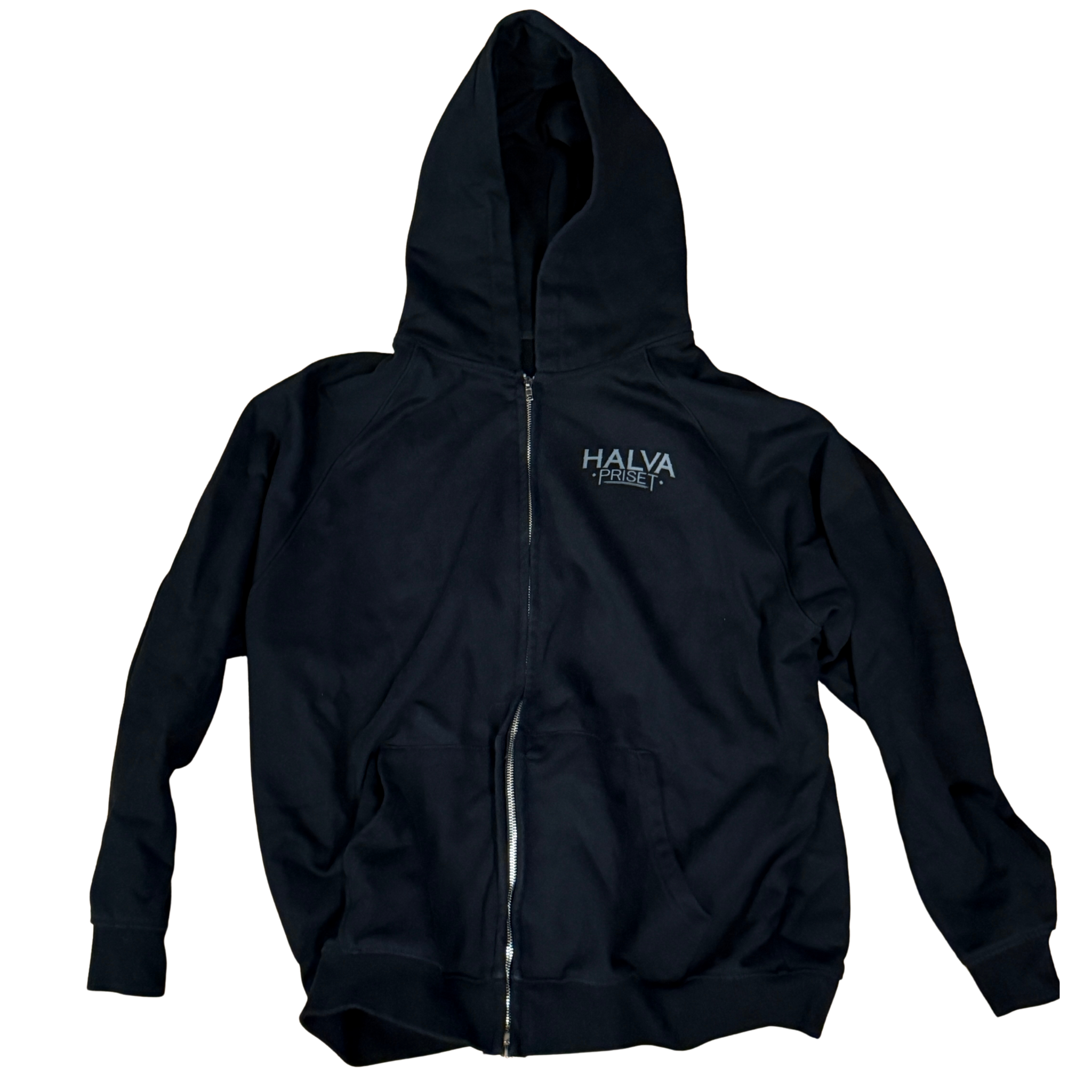 Svart Zip Hoodie